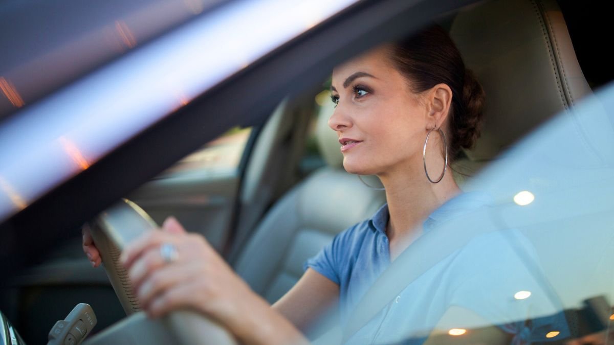 Woman Driving a Car MSN