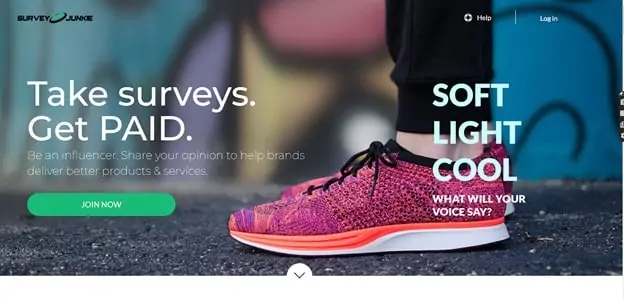 Survey Junkie Homepage